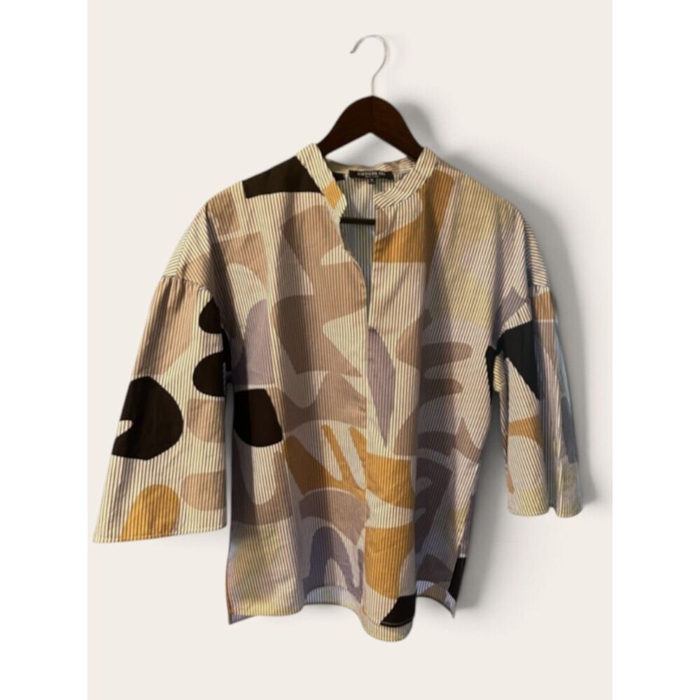 Lafayette 148 Carla Urban Ethos On Stripe Blouse